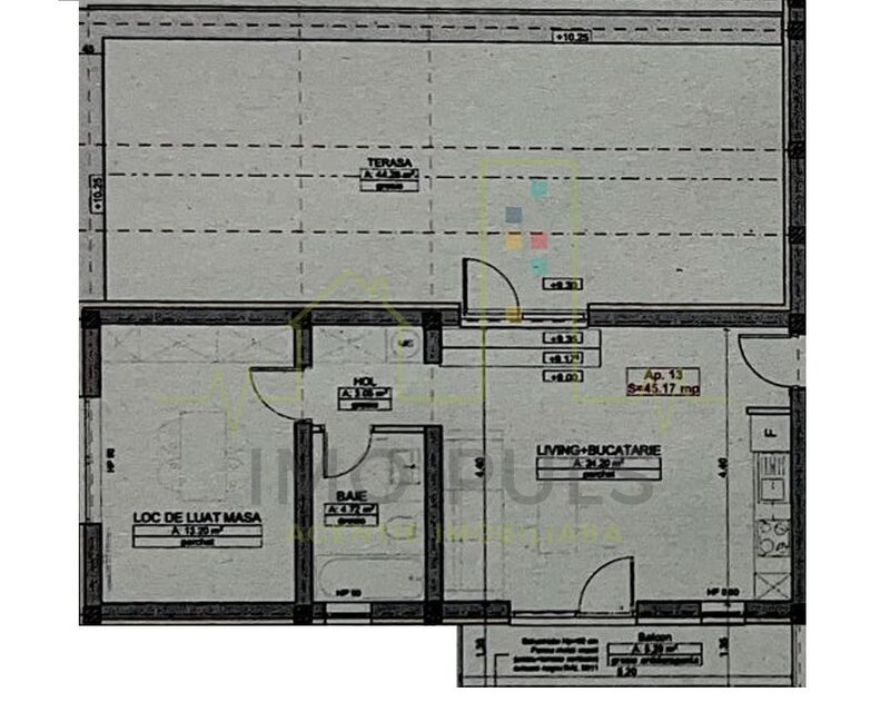Timisoara, Braytim, terasa 44 mp + balcon, loc de parcare,